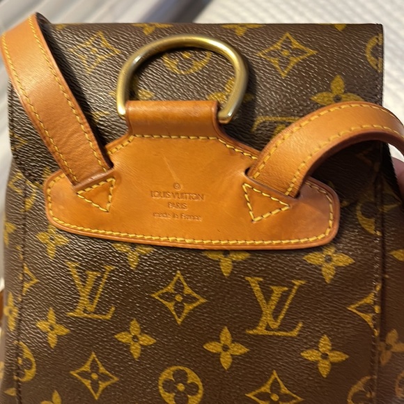 Authentic Louis Vuitton Backpack Nag Montsouris MM Monogram Used LV Vintage. - Picture 2 of 14